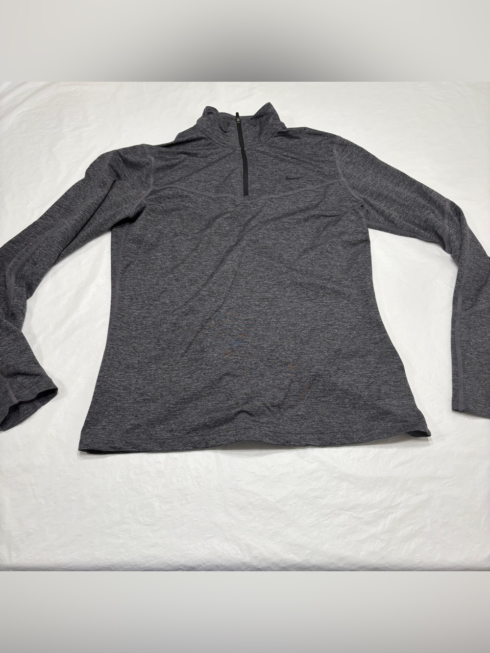 Nike Pro Dri Fit Gray 1/4 Zip Athletic Pullover Women’s Medium